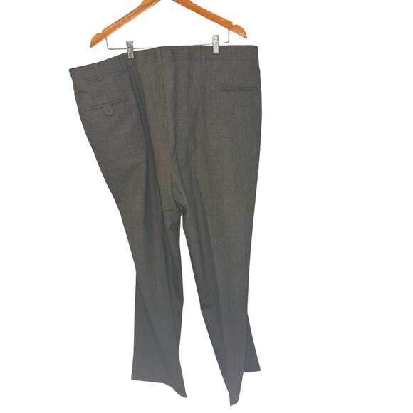 Hart Schaffner & Marx Gray Grey Pure Wool Pants Size 44 - Picture 4 of 10